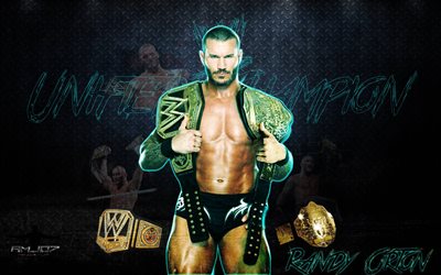 Randy Orton, lutteur de la WWE, le champion du Monde, fan art