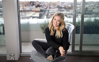 Hilary Duff, beauty, smile, american actress, Hollywood, blonde