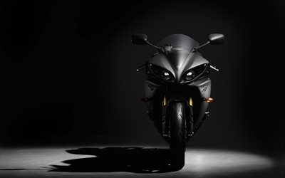 Yamaha YZF-R1, karanlık, 2017 bisiklet, spor motosikleti, superbikes, Yamaha