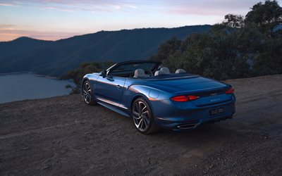 4k, bentley continental gt speed ​​cabrio, rückansicht, 2026 autos, offroad, luxusautos, cabriolets, 2026 bentley continental gt speed ​​cabrio, britische autos, bentley