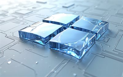 logotipo azul claro de windows 11, 4k, emblema de windows 11, ventanas 11, logotipo azul claro de microsoft, logotipo de windows 11, fondo de tecnología gris, logotipo de microsoft, signo de microsoft, emblema de microsoft, logotipo de windows, ventanas