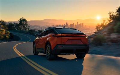 2026, toyota c hr, 4k, vista trasera, exterior, cruce electrico, toyota c hr rojo, nuevo toyota c hr 2026, coches electricos, autos japoneses, toyota