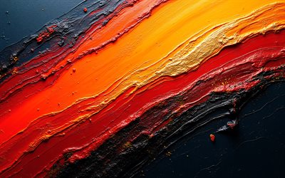 fondo de salpicaduras de pintura multicolor, 4k, pintar arte, textura de salpicaduras de pintura, fondo de salpicaduras de pintura, fondo grunge pintura naranja, líneas de pintura fondo grunge