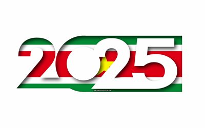 2025 Suriname, white background, Suriname, minimal art, 2025 Suriname concepts, Suriname 2025, flag of Suriname, Suriname USA background, Suriname flag