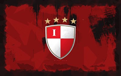Busan IPark grunge logo, 4k, K League 2, red grunge background, soccer, Busan IPark emblem, football, Busan IPark logo, Busan IPark, south korean football club, Busan IPark FC
