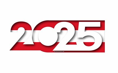 2025 Austria, white background, Austria, minimal art, 2025 Austria concepts, Austria 2025, flag of Austria, 2025 Austria background, Austria flag