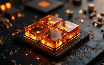 logotipo laranja do windows, 4k, janelas 11, windows, logotipo de cristal laranja 3d do windows, logotipo do cristal da microsoft, logotipo de cristal laranja do windows 11, logotipo do windows 11, emblema do windows 11, microsoft, sinal do windows 11