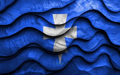 4k, bandera de rogaland, condados de noruega, banderas de madera con ondas 3d, día de rogaland, noruega, bandera de madera de rogaland, condados noruegos, rogalandia