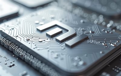 4k, logo de xiaomi 3d, logotipo de xiaomi metal, placa madre, fondo de tecnología de plata, logotipo de xiaomi, arte creativo, xiaomi, silver xiaomi emblema