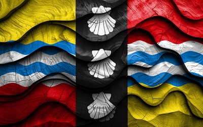 4k, drapeau de bedfordshire, comtés d'angleterre, drapeaux d'ondes 3d en bois, jour de bedfordshire, angleterre, drapeau en bois du bedfordshire, état de bedfordshire, royaume uni, comtés anglais, bedfordshire