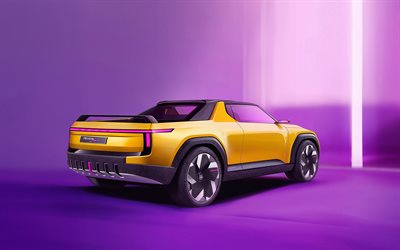 2025, skoda felicia spaß, 4k, rückansicht, äußerlich, gelbe skoda felicia spaß, pickup, skoda felicia, tschechische autos, skoda